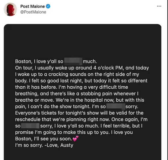 Post Malone cancels Boston concert last-minute for THIS reason