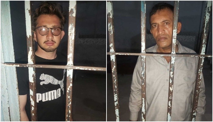 Suspects Raza and Ahmed have been pictured in jail