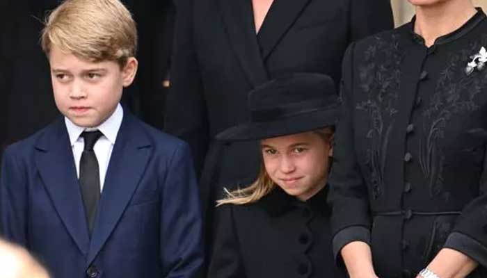 Prince William and Kates children give birth to questions with their gestures at Queens funeral