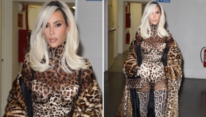 Kim Kardashian oozes vintage Hollywood vibes in Dolce & Gabbana leopard outfit