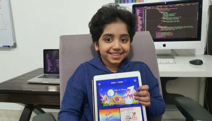 Hana Muhammad Rafeeq, 9, who lives in Dubai, designed an application called Hanas. — Gulf News