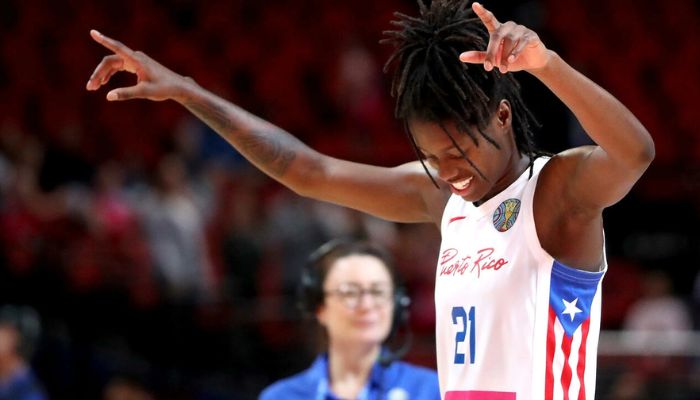 Puerto Ricos Mya Hollingshed hit a game-high 29 points against South Korea. — AFP