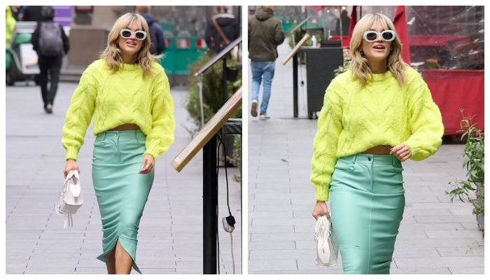 Ashley Roberts puts on stylish display as she leaves work at Heart FM