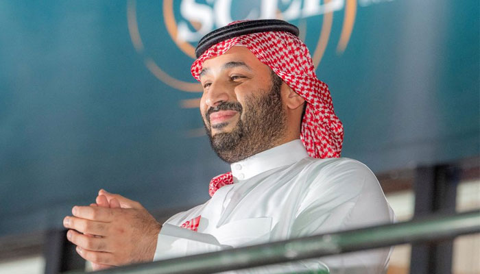 Saudi Crown Prince Mohammed bin Salman attends the Red Sea WBA, WBO and IBF heavyweight world title boxing fight, between Oleksandr Usyk Vs Anthony Joshua, in King Abdullah Sports City Arena, Jeddah, Saudi Arabia, August 20, 2022. — Reuters