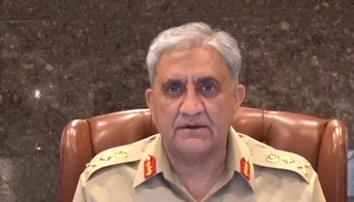 General Qamar Javed Bajwa addresses the 251st Corps Commanders’ Conference at GHQ. — ISPR