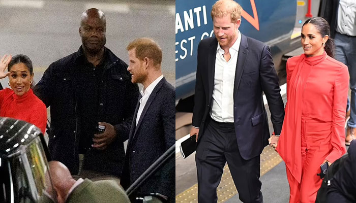 Prince Harry, Meghan Markle pictured with convicted former Met Police officer