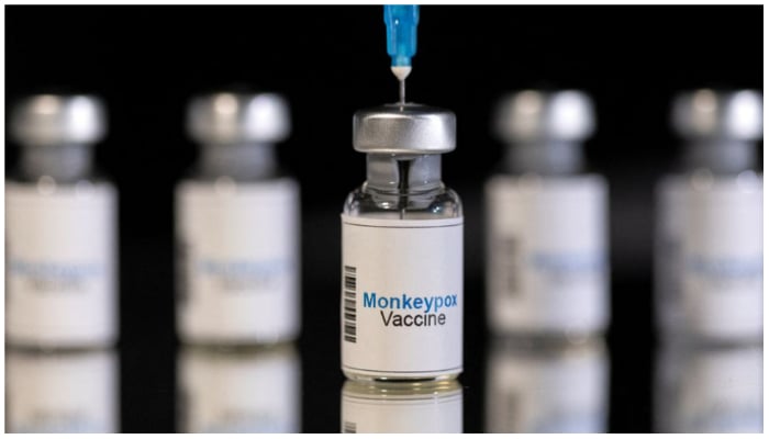 Mock-up vials labeled Monkeypox vaccine and medical syringe are seen in this illustration taken, May 25, 2022. — Reuters/Dado Ruvic/Illustration