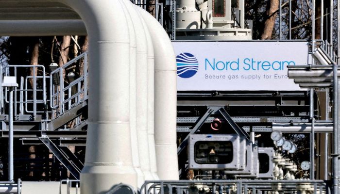 Pipes at the landfall facilities of the Nord Stream 1 gas pipeline are pictured in Lubmin, Germany, March 8, 2022.— Reuters