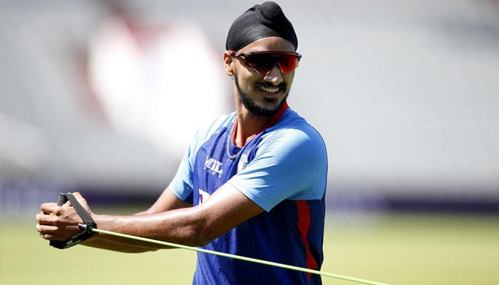 Indias Arshdeep Singh during practice. — Reuters/File