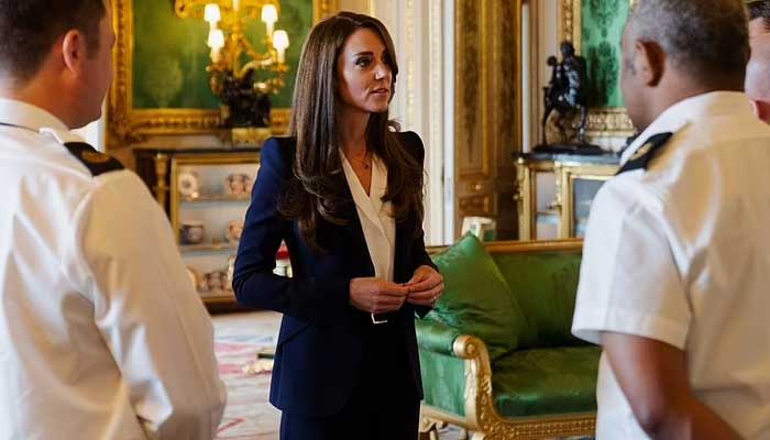 Kate Middleton oozes elegance in navy Alexander McQueen suit at Windsor