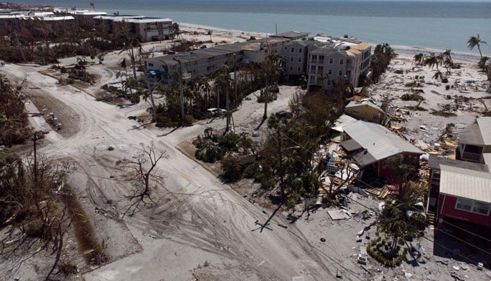 Destroyed buildings are seen after Hurricane Ian caused widespread destruction in Sanibel Island, Florida, US, October 1, 2022. — Reuters
