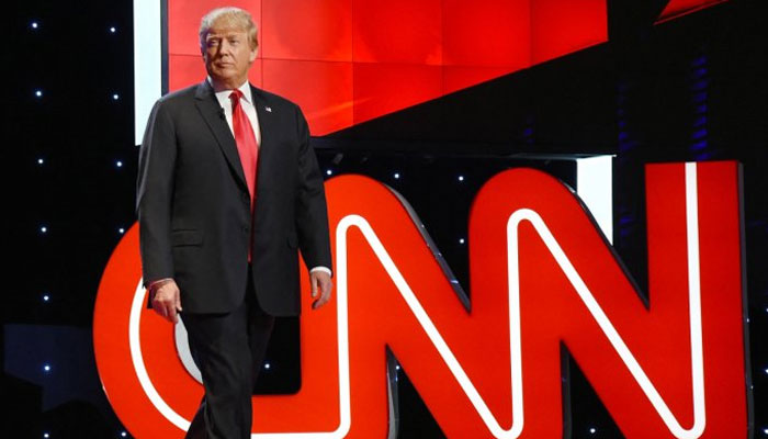 Former US president Donald Trump has sued CNN. AFP file