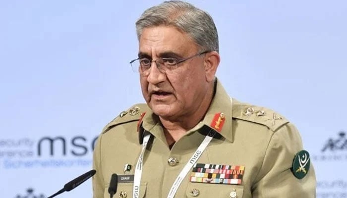 Chief of Army Staff General Qamar Javed Bajwa speaks during an event in this undated photo. — AFP/File