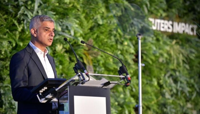 Sadiq Khan at the Reuters IMPACT Conference. — Twitter