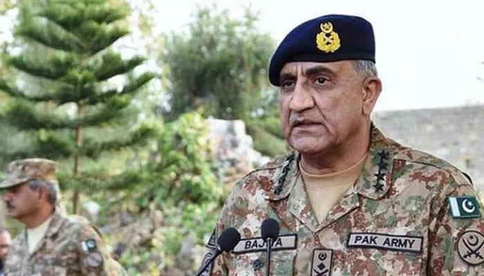 Chief of Army Staff General Qamar Javed Bajwa addressing soldiers in this undated photo. — ISPR/File