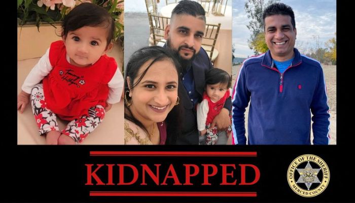 A Merced County Sheriffs Office poster shows the four family members kidnapped from central California, U.S. in this handout released on October 4, 2022.— Reuters