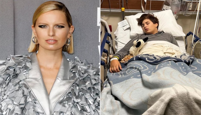 Karolína Kurkova shares son’s health update after surgery for broken ankle