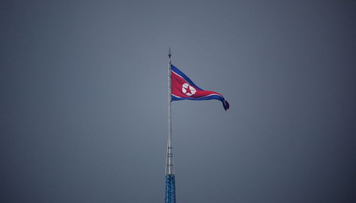 A North Korean flag flutters at the propaganda village of Gijungdong in North Korea, in this picture taken near the truce village of Panmunjom inside the demilitarized zone (DMZ) separating the two Koreas, South Korea, July 19, 2022. —  Reuters