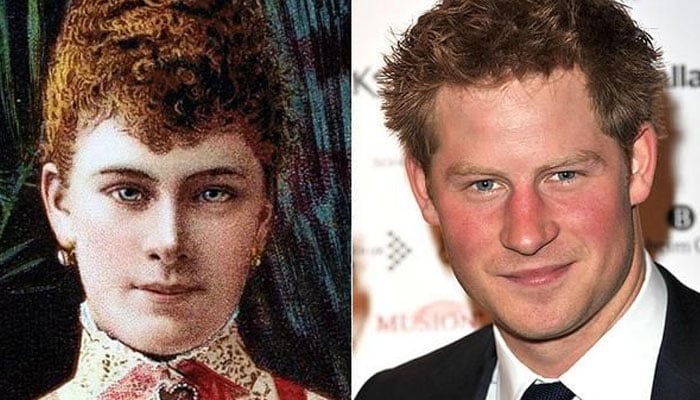 Prince Harry dubbed twin of Queen Mary, see photo