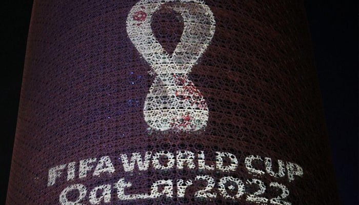 The tournaments official logo for the 2022 Qatar World Cup is seen on the Doha Tower, in Doha, Qatar, September 3, 2019. — Reuters