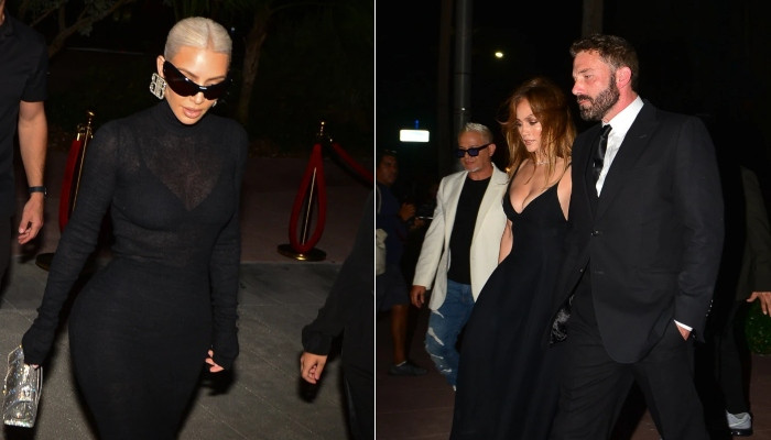 Kim Kardashian sluit zich aan bij Jennifer Lopez en Ben Affleck bij J.R. Ridinger’s Star-Spangled Funeral