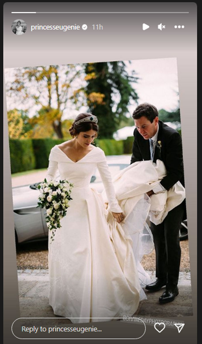 Princess Eugenie shares unseen photos with Jack Brooksbank to mark