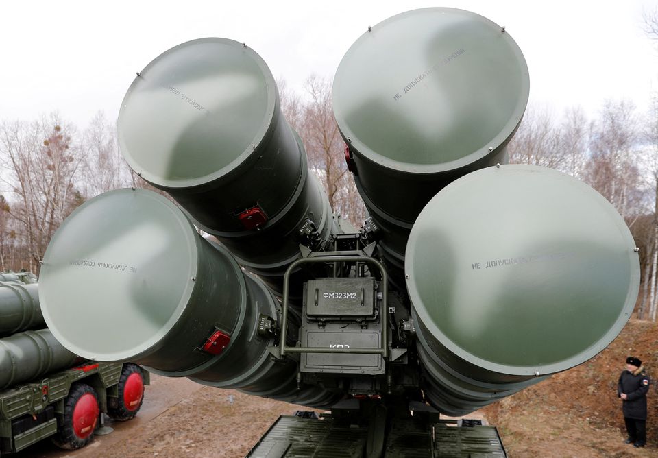 A view shows a new S-400 Triumph surface-to-air missile system after its deployment at a military base outside the town of Gvardeysk near Kaliningrad, Russia March 11, 2019.