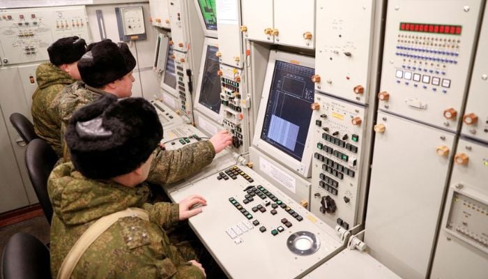Russian servicemen work inside a command centre after a new S-400 Triumph surface-to-air missile system was deployed at a military base outside the town of Gvardeysk near Kaliningrad, Russia March 11, 2019.— Reuters