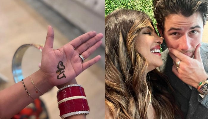 Priyanka Chopra gets Nick Jonas NJ in her Henna