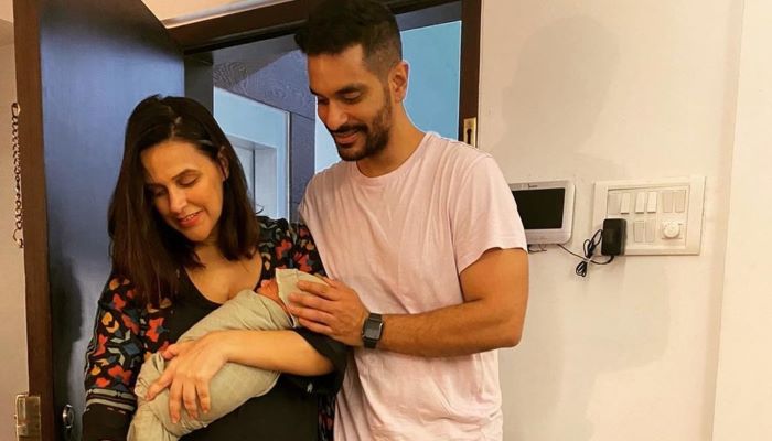 Neha Dhupia feels its problematic to glorify men taking care of their children