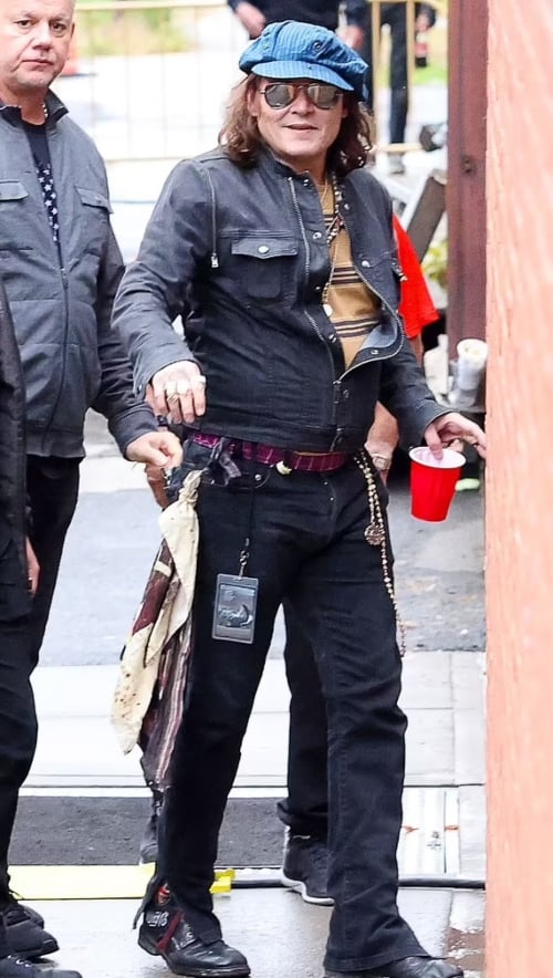 Johnny Depp parties like a rockstar ahead of music concert in New York