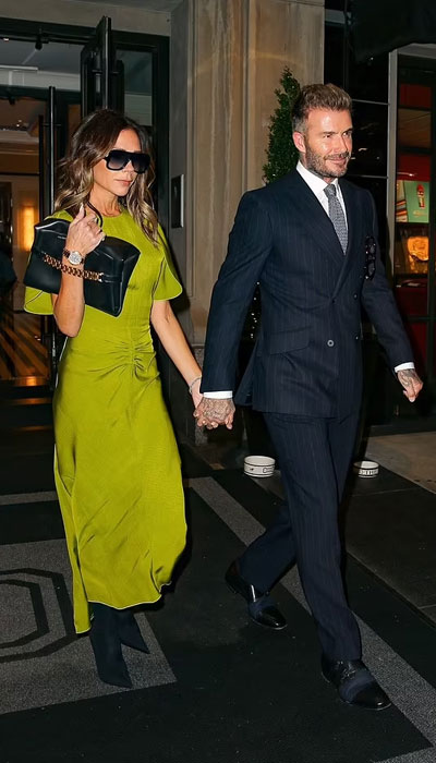 David, Victoria Beckham set couple goals as they step out holding hands ...