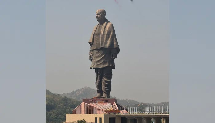 Indias independence hero Sardar Vallabhbhai Patels statue unveiled in Gujarat. — AFP/File