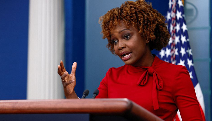 Press Secretary Karine Jean-Pierre holds the daily press briefing at the White House in Washington, US, on September 23, 2022. — Reuters