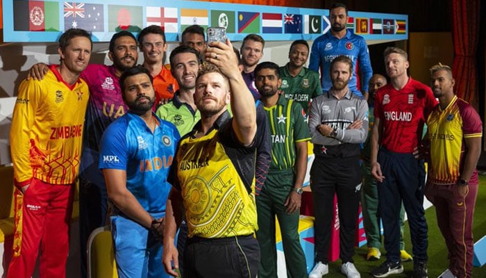 The captains of all teams playing in the ICC T20 World Cup. ICC