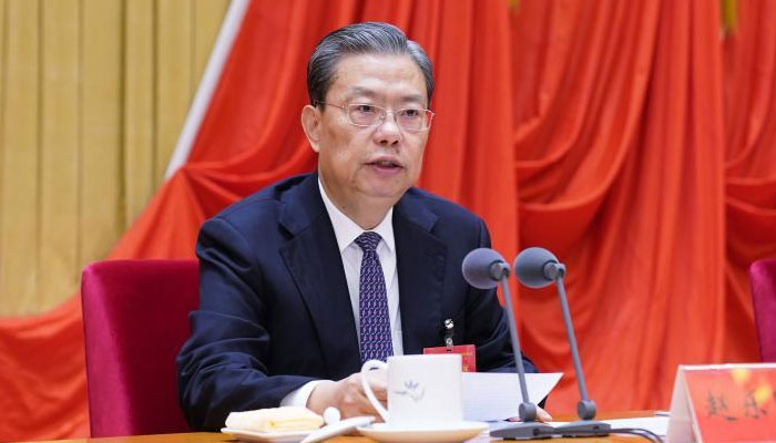 Zhao Leji, a member of the Standing Committee of the Political Bureau of the Communist Party of China (CPC) during the fifth plenary session of the 19th CPC Central Commission for Discipline Inspection in Beijing, capital of China, Jan. 22, 2021. — Xinhua
