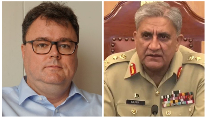 Image collage of Ambassador of Norway to Pakistan Per Albert Ilsaas (L) and Chief of Army Staff (COAS) General Qamar Javed Bajwa. — Royal Norwegian Embassy/ ISPR