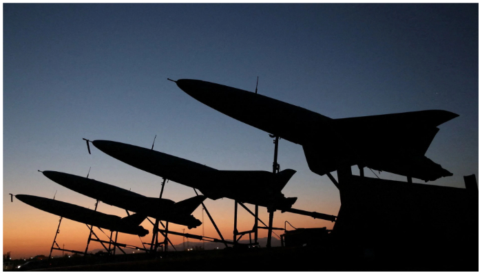 A view of drones during a military exercise in an undisclosed location in Iran, in this handout image obtained on August 24, 2022. — Iranian Army/WANA (West Asia News Agency)/Handout via Reuters