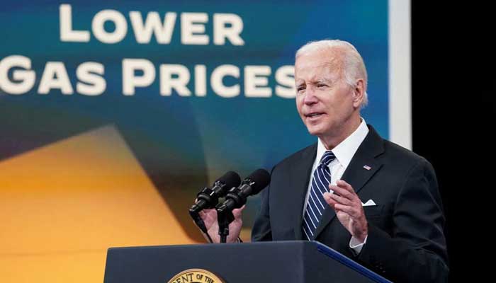 U.S. President Joe Biden calls for a federal gas tax holiday as he speaks about gas prices during remarks in the Eisenhower Executive Office Buildings South Court Auditorium at the White House in Washington, U.S., June 22, 2022. — Reuters/File