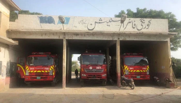 The Korangi Fire Station building. File photo