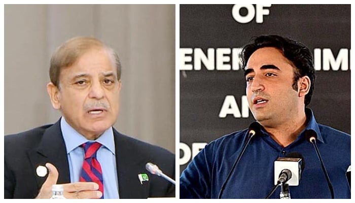 Prime Minister Shehbaz Sharif (L) and Foreign Minister Bilawal Bhutto Zardari. — APP/File