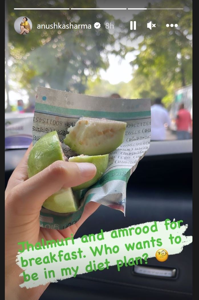 Anuskha Sharma eats Kolkatas street food delicacy while shooting for Chakda Xpress