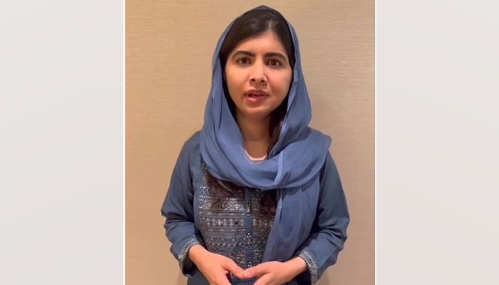 Pakistani Nobel Laureate and education rights activist Malala Yousafzai sending a message to the world, asking them to support Iranian women. — Screengrab via Instagram/@malala