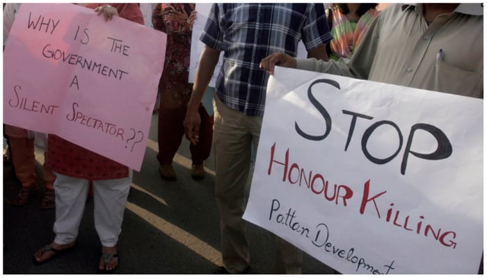 Human rights activists in Islamabad stage a rally against honour killings. Image for representation only. — Reuters/ File