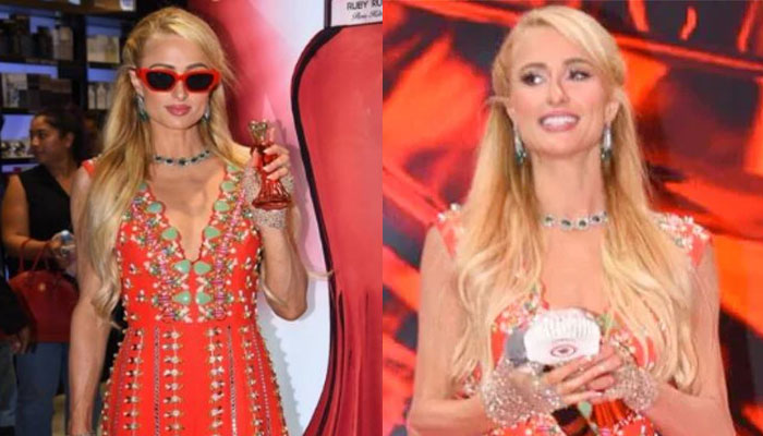 Paris Hilton drops jaws in traditional Indian outfits during Mumbai tour