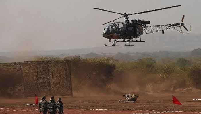 A representational image of Indian Cheetah helicopters. — AFP/File