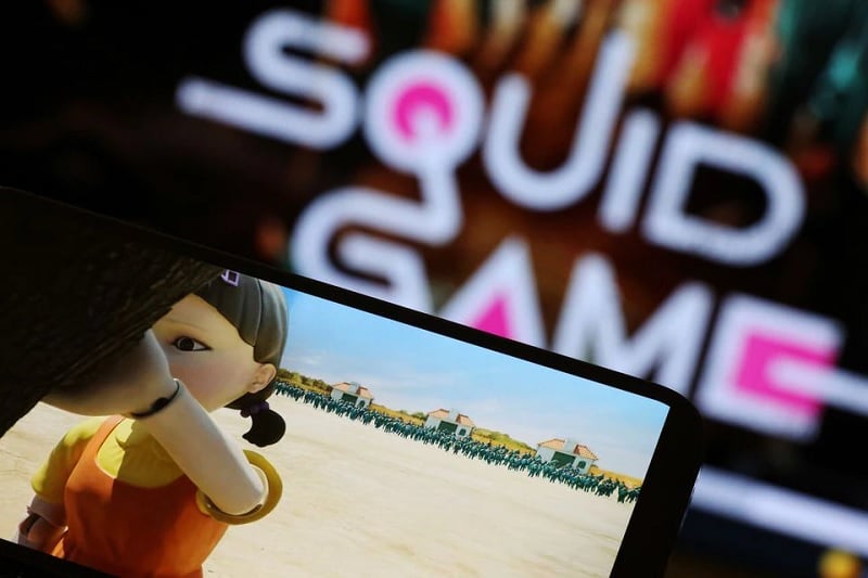 The Netflix series Squid Game is played on a mobile phone in this picture illustration taken September 30, 2021. — Reuters