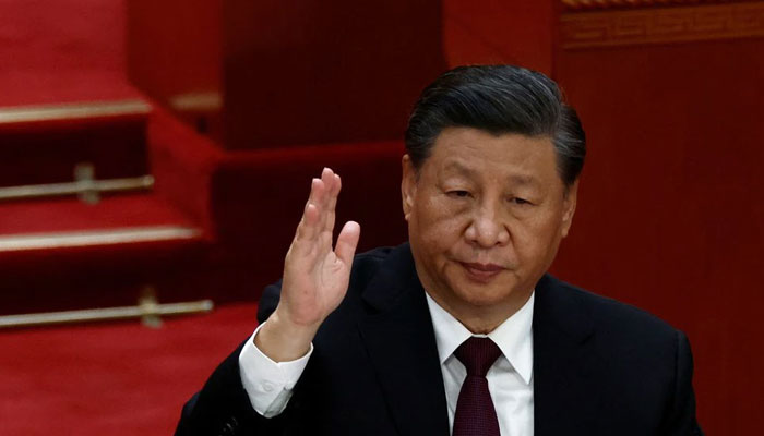 Chinese President Xi Jinping votes during the closing ceremony of the 20th National Congress of the Communist Party of China, at the Great Hall of the People in Beijing, China October 22, 2022. — Reuters