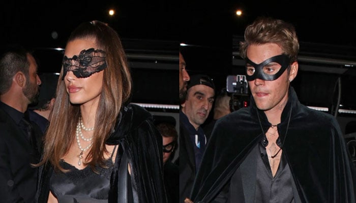 Justin Bieber, Hailey Bieber set couple goals at Doja Cats masquerade-theme birthday party