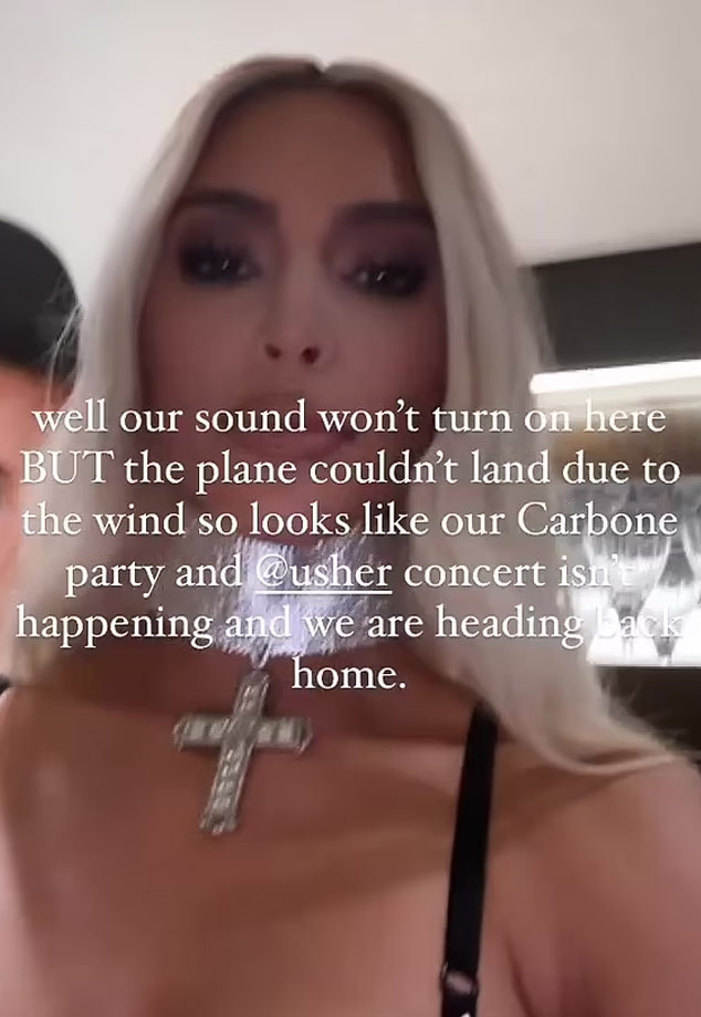 Kim Kardashian panics as jet landing failure ruins 42nd birthday bash